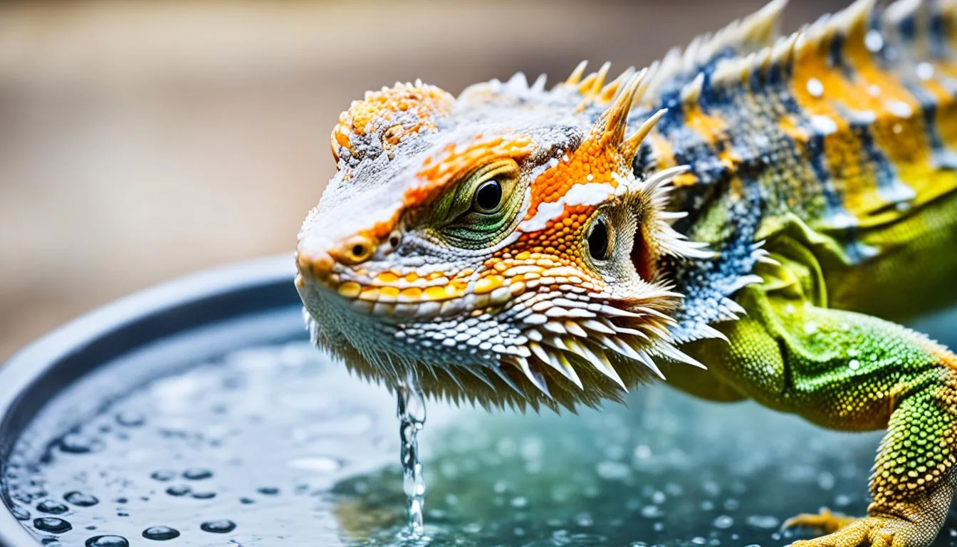 cleaning bearded dragon water dish
