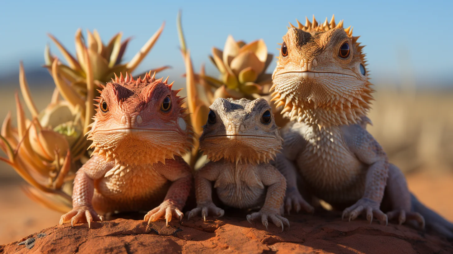 bearded dragon basking