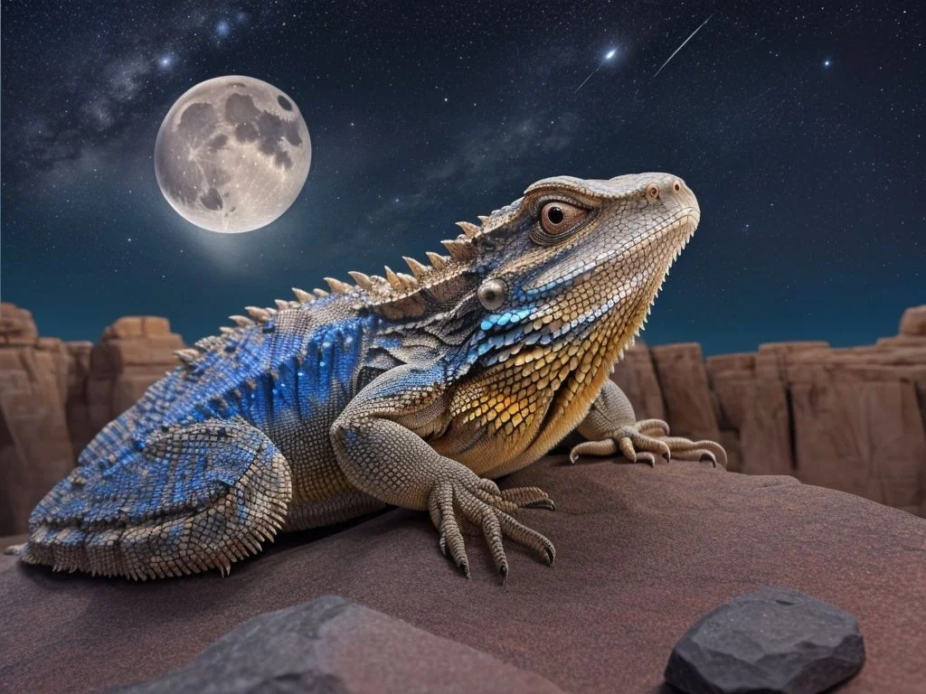 bearded dragon digging