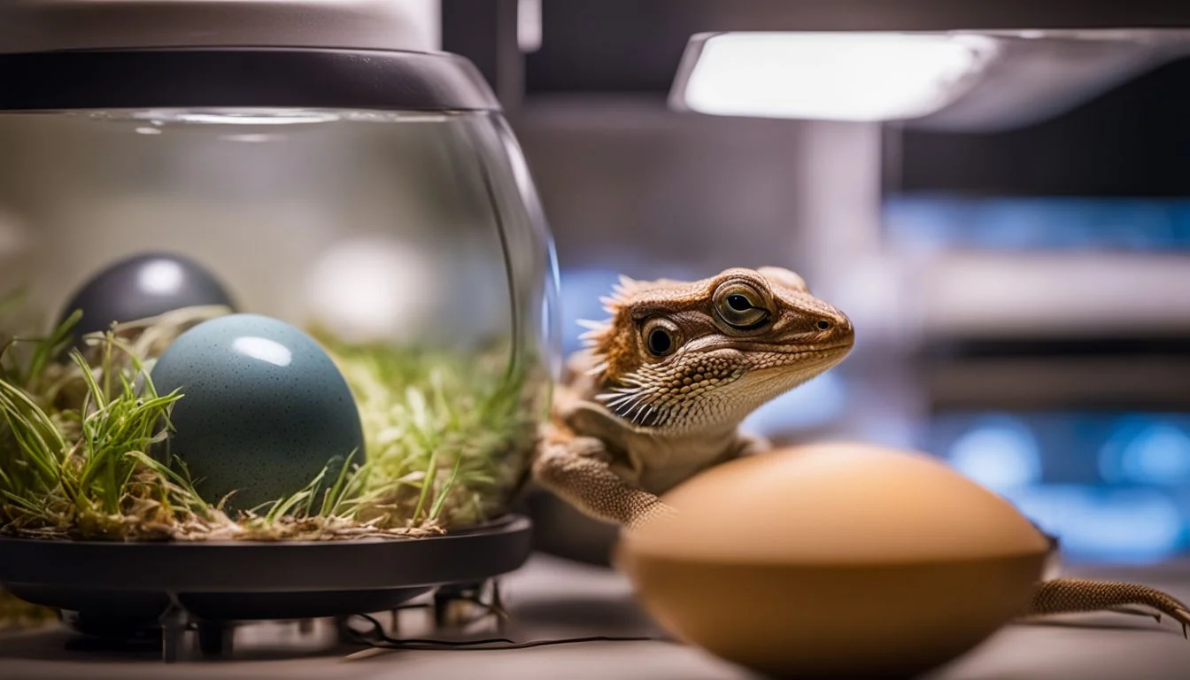 hatchling bearded dragon eating